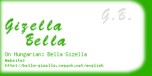 gizella bella business card
